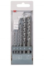 Wolfcraft Wolfcraft Sada 5ks vrták do kamene HM ø4-10mm 8450000