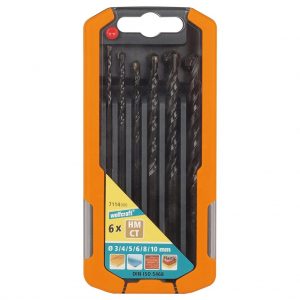 Wolfcraft Wolfcraft Sada 6ks víceúčelový vrták ø3-10mm 7114000