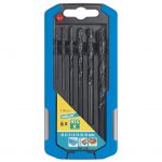Wolfcraft Wolfcraft Sada 6ks spirálové vrtáky do kovu válcovaný HSS ø2-8mm 7105000