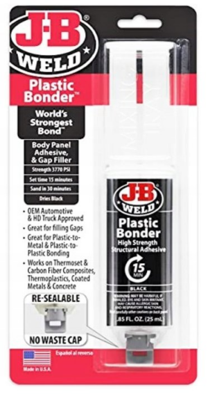 J-B WELD 50139 silné a pružné lepidlo na plasty PlasticBonder Black ( 25ml )